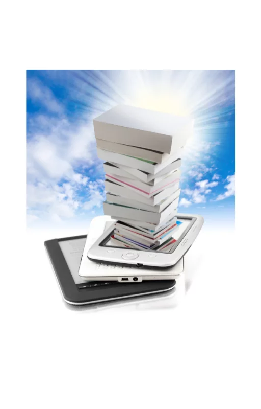 Βιβλία πάνω σε tablet